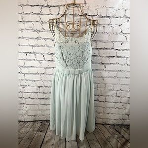 Blue Ballerina Midi Ted Baker Mimee Dress Size 1